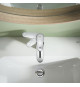 Mitigeur monocommande lavabo - GROHE Swift - 24323001 - Chromé - Taille S - Ouverture Eau Froide - Economie d'eau - Vidage cl…