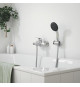 Mitigeur monocommande bain/douche - GROHE Swift - 24335001 - Chromé - Montage mural apparent