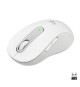 Souris Sans Fil Logitech Signature M650 L - Grande Taille Silencieuse, Bluetooth, Boutons Programmables - Blanche