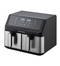 Friteuse sans huile - ARTHUR MARTIN - Airfryer AMPF9 - 2 cuves de 4,5L - 2000W - Affichage LED