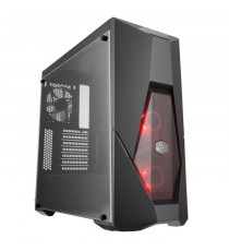 COOLER MASTER LTD BOITIER PC MasterBox K500L - avec RED LED fan - Noir - Verre trempé - Format ATX (MCB-K500L-KANN-S00)
