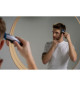 Tondeuse a cheveux - WAHL - COLOR PRO CORDLESS - 3,5 W - 8 sabots - Autonomie : 60 min - Bleu / Gris