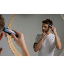 Tondeuse a cheveux - WAHL - COLOR PRO CORDLESS - 3,5 W - 8 sabots - Autonomie : 60 min - Bleu / Gris