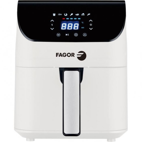 Friteuse sans huile - FAGOR - Airfryer FG5060 - 4.3 L - 1350 W - Ecran tactile - 7 pré-réglages de cuisson - Minuterie - Blanc