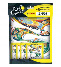 Pack de démarrage - PANINI - Collection officielle Tour de France 2024 - Contient l'album + 4 pochettes de 5 stickers