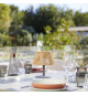Lampe de table sans fil - LUMISKY - STANDY MINI RAFFY - H22 cm - Raphia naturel - LED blanc chaud et blanc