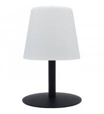 Lampe de table sans fil - LUMISKY - STANDY MINI Dark - H25 cm - Pied en acier noir - LED blanc chaud et blanc