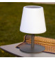Lampe de table solaire et rechargeable - LUMISKY - STANDY TINY SOLAR - H25 cm - LED blanc chaud et blanc dimmable