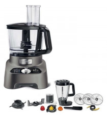 MOULINEX Robot cuisine multifonction DoubleForce 31 fonctions 10 accessoires Blender 2L FP825E10