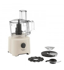 MOULINEX Easy Force Robot multifonction, 4 accessoires, 15 fonctions, Compact, Pieces compatibles lave-vaisselle FP242B10