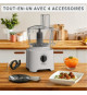 MOULINEX Easy Force Robot multifonction, 4 accessoires, 15 fonctions, Compact, Pieces compatibles lave-vaisselle FP242B10