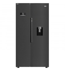 Réfrigérateur pose-libre side by side - BEKO -  GN163241DXBRN - Classe E - 576 L - Froid ventilé - 70,5 x 91 x 179 cm - Carbone