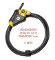Antivol - MASTER LOCK - Python 8433EURD - Longueur ajustable de 30 cm a 1,8 m - Acier torsadé - Noir