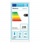 Réfrigérateur combiné HISENSE - RB343D4CDE - 1 porte - 269 L - 58 x 58 x 186,9 cm - Argent