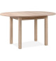 Table a manger extensible ronde COBURG - Décor chene sonoma - L100-140 x H76 x P100 cm - Allonge incluse dans l'emballage
