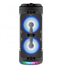 INOVALLEY KA03-N - Enceinte lumineuse Bluetooth - 400 W - Fonction karaoké - Lumieres LED colorées - Port USB
