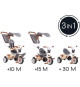 SMOBY - MICKEY Tricycle enfant évolutif Balade Plus - Structure métal