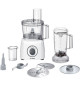 Robot multifonction BOSCH MultiTalent3 - Blanc - 800 W -  2 vitesses et pulse - Bol mélangeur 2,3 L - Bol mixeur 1 L - 2 disques