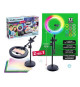 Canal Toys - Studio Vidéo 2-en-1 avec anneau lumineux LED multicolore, support double fonction- Studio Creator - INF027