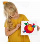 Gouache (6x45ml) - SES CREATIVE - Six couleurs : rouge, bleu, blanc, noir, vert et jaune.