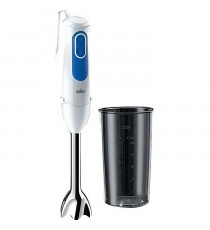 BRAUN MQ3000WH Mixeur plongeant Smoothie Plus - Blanc et Bleu