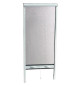 Moustiquaire de porte fenetre L160 X H220 cm a tirage direct en aluminium laqué blanc -  Recoupable en largeur et hauteur