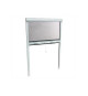 Moustiquaire de porte fenetre L160 X H220 cm a tirage direct en aluminium laqué blanc -  Recoupable en largeur et hauteur
