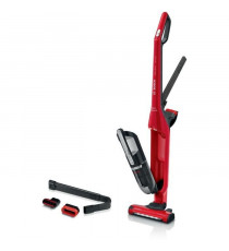 BOSCH BBH3ZOO28 Aspirateur balai sans fil 2en1 et multifonction Flexxo Zoo'o - 2 vitesses - 28 V - 55 mn d'autonomie - Rouge