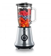 SEVERIN SM3734 Blender, récipient en verre d'1L amovible, 2 vitesses + fonction pulse, 22 000 tours/min, range câble, inox / …