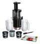 Extracteur de jus - BOSCH - MESM731M VitaExtract - Noir/inox - 150 W - 1 vitesse + reverse - syst. de sécurité sur le couvercle