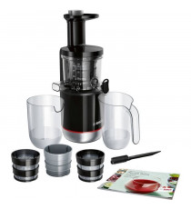 Extracteur de jus - BOSCH - MESM731M VitaExtract - Noir/inox - 150 W - 1 vitesse + reverse - syst. de sécurité sur le couvercle