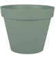 EDA PLASTIQUE - Pot de fleur rond Toscane - Ø 48 x H39 cm - 43 L - Vert laurier