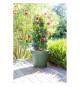 EDA PLASTIQUE - Pot de fleur rond Toscane - Ø 48 x H39 cm - 43 L - Vert laurier