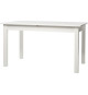 Table a manger extensible 6 a 10 personnes - Classique - Blanc - COBURG - L 137-177 x l 80 x H 76,5 cm