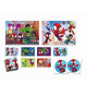 Clementoni - Edukit - Coffret Spidey 4 en 1 -  Un puzzle de 30 et de 48 pieces, un mémo et six cubes - Dés 4 ans