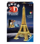Puzzle 3D Tour Eiffel illuminée - Ravensburger - 216 pieces - sans colle - avec LEDS couleur - Des 10 ans