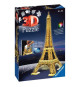 Puzzle 3D Tour Eiffel illuminée - Ravensburger - 216 pieces - sans colle - avec LEDS couleur - Des 10 ans