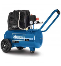 Compresseur d'air silencieux horizontal a deux cylindres Scheppach HC25Si - 24 L - 1100W - 8 barss - 1,5 CV