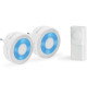 SCS SENTINEL Lot de 2 carillons enfichables sans fil sans pile avec halo lumineux avec 1 bouton - EcoBell 100 Light x2