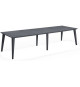 Table de jardin rectangulaire 320 cm Graphite - ALLIBERT BY KETER - 8 a 12 personnes avec allonges - LIMA