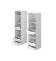 Kit dressing 2 colonnes - Décor blanc - 6 tiroirs - 2 barres de penderie - L 177 x P 48 x H 200,2 cm - COMBI