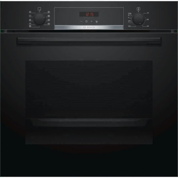 Four électrique encastrable BOSCH HBA573BA0 - Air pulsé 3D+ - 71L - Pyrolyse - A - Noir