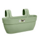 ELHO - Pot de fleurs -  Vibia Campana Easy Hanger Large - Vert Pistache - Balcon extérieur - L 24.1 x W 46 x H 26.5 cm
