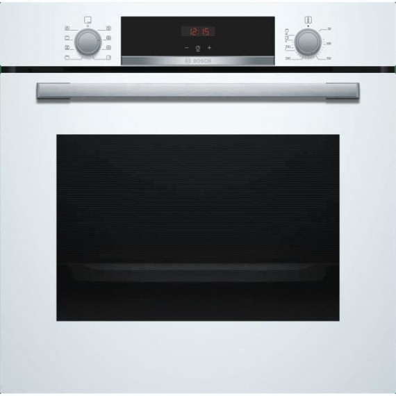 Four électrique encastrable air pulsé 3D+ - Nettoyage Ecoclean - BOSCH - HBA553BV0 - Blanc - 71 L - Classe A