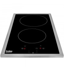 Table de cuisson BEKO HDMC32400TX - 2 foyers induction - Commandes tactiles - Noir - Minuterie intégrée