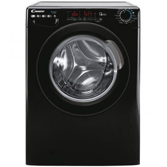 Lave-linge séchant CANDY CSWS496TWMBBE-47 - 9 / 6 kg - Induction - 1400 trs/min - Vapeur - Connecté - Classe A/D- Noir