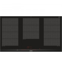 SIEMENS EX975LXC1F Plaque de cuisson induction - 5 zones - 11100 W max - L 91,2 x P 52 cm - Revetement verre - Noir - Profil …