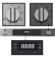 Four encastrable pyrolyse - chaleur pulsée ROSIERES RFC3CM5579IN - Inox porte froide - fermeture douce - Classe A