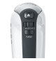 Batteur électrique SEVERIN HM3830 - 5 vitesses + fonction turbo, 1 600 tours/min, 2 fouets et crochets inox