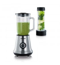 SEVERIN SM3737 Blender classique avec extracteur de nutriments Mix&Go - Inox
